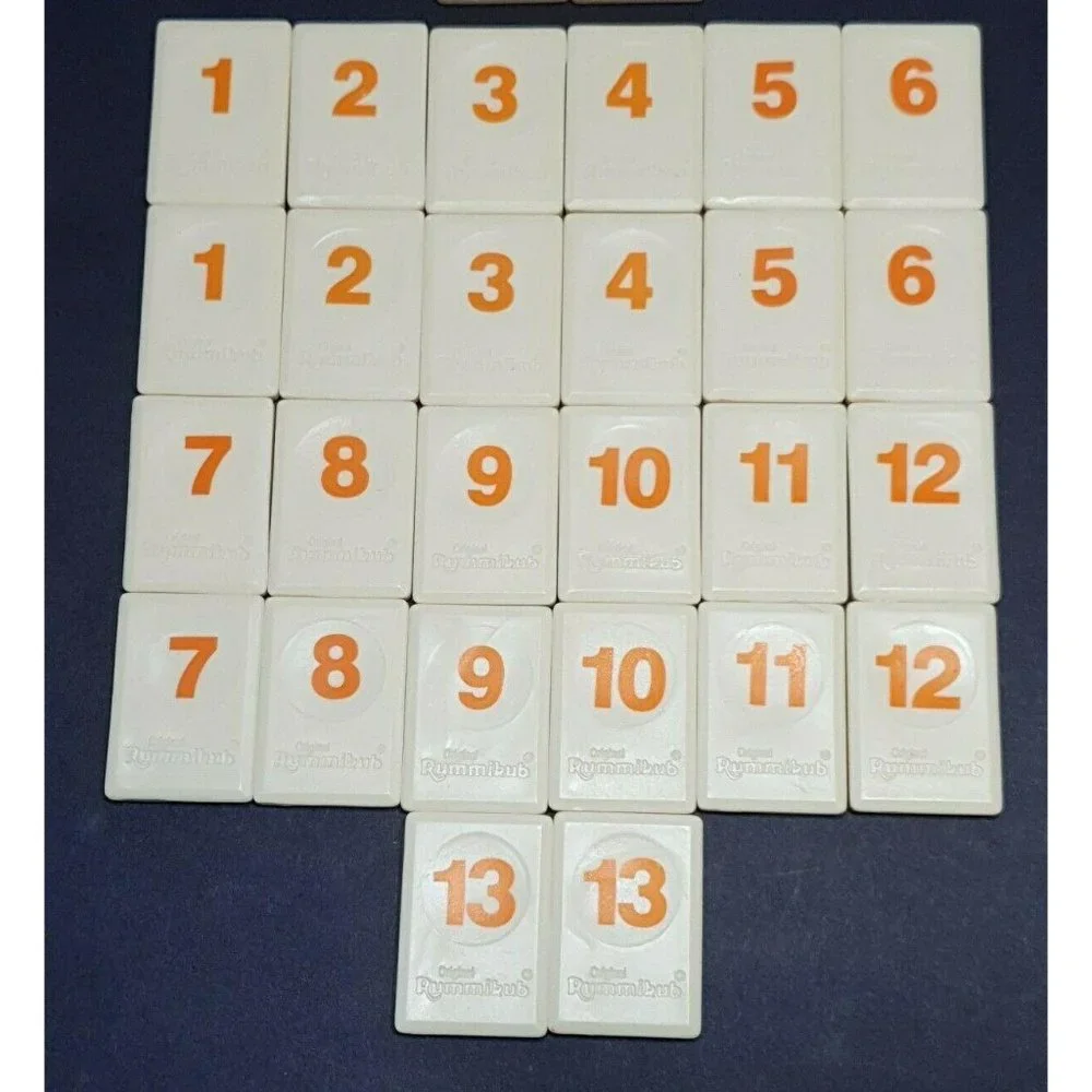 Pressman rummikub numbers